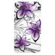 Étui Exian pour iPod Touch 4 à motif floral - blanc et violet – image 2 sur 2