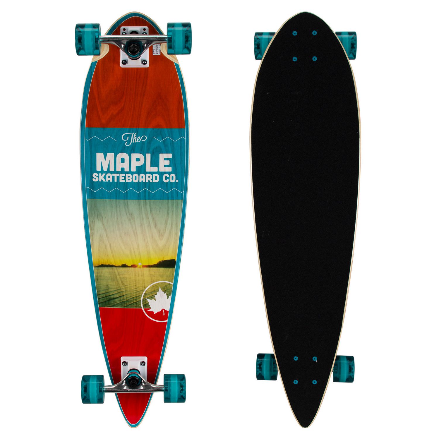 Maple 35" Pintail Longboard Skateboard (35" x 9")