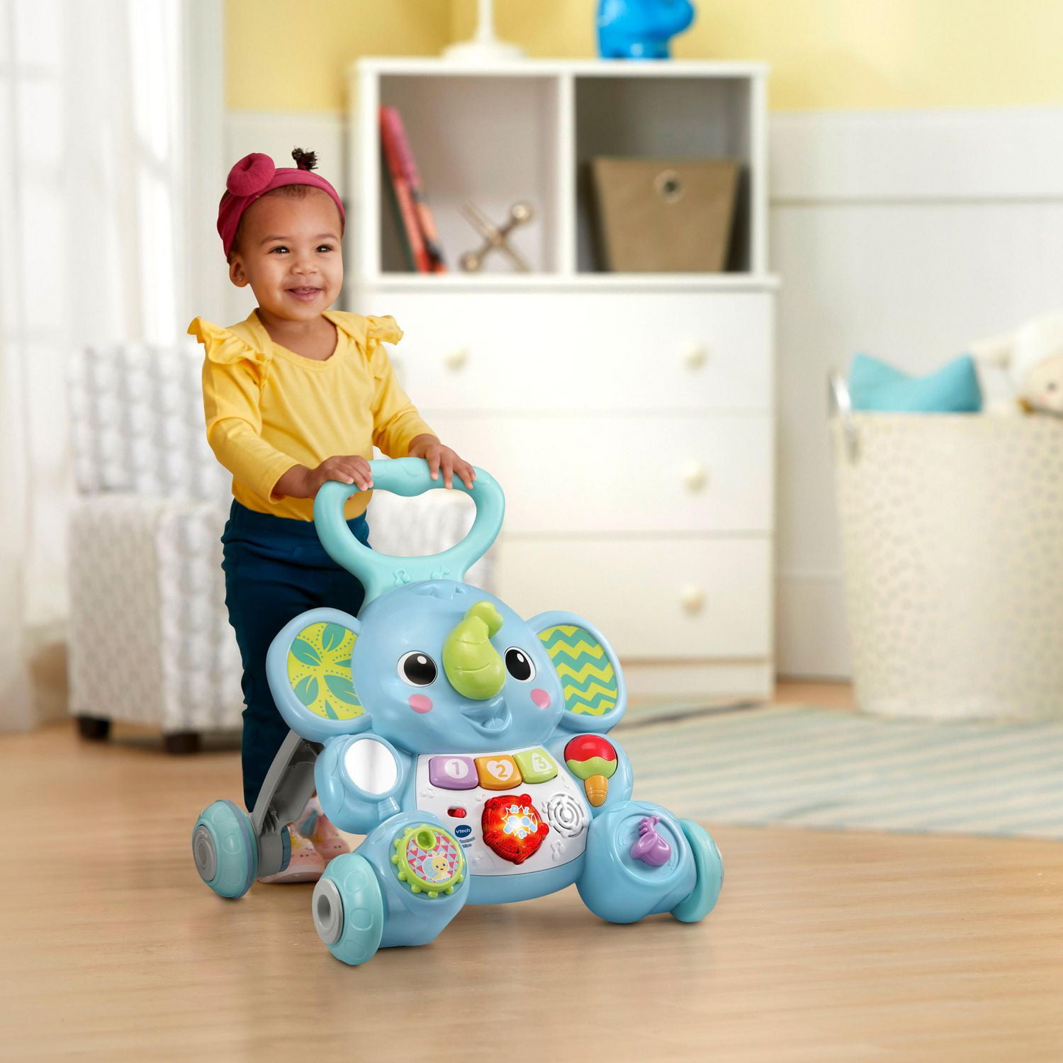 VTech Toddle Stroll Musical Elephant Walker French Version Walmart Exclusive 9 36 Months