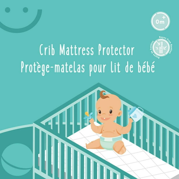 Protège matelas bébé en éponge bambou imperméable