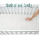 Protège-matelas pour lit de bébé en bambou, matelassé et ajusté Baby Works ™ – image 5 sur 8