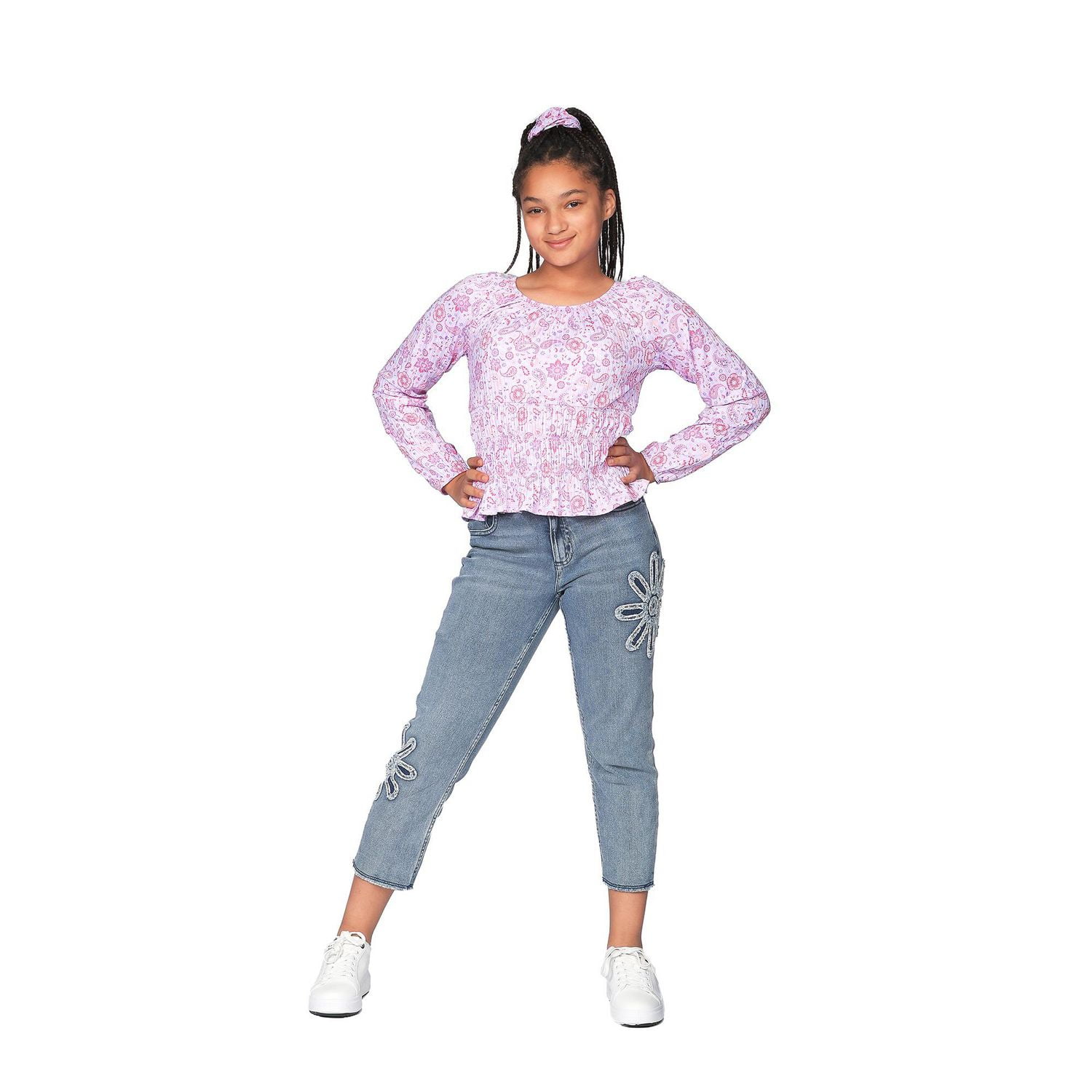 Pantalon Justice Girls à pétales de fleurs