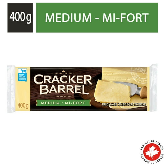 Cracker Barrel Fromage Cheddar Blanc Mi-Fort 400g