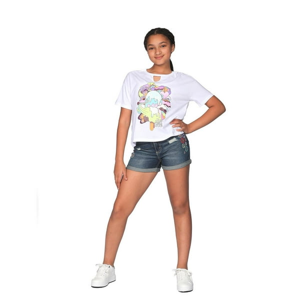 Justice Girls Popsicle Vibe T-shirt tendance Tailles: TP-TG