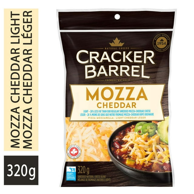 Cracker Barrel Mozzarella Shredded Cheese - Light