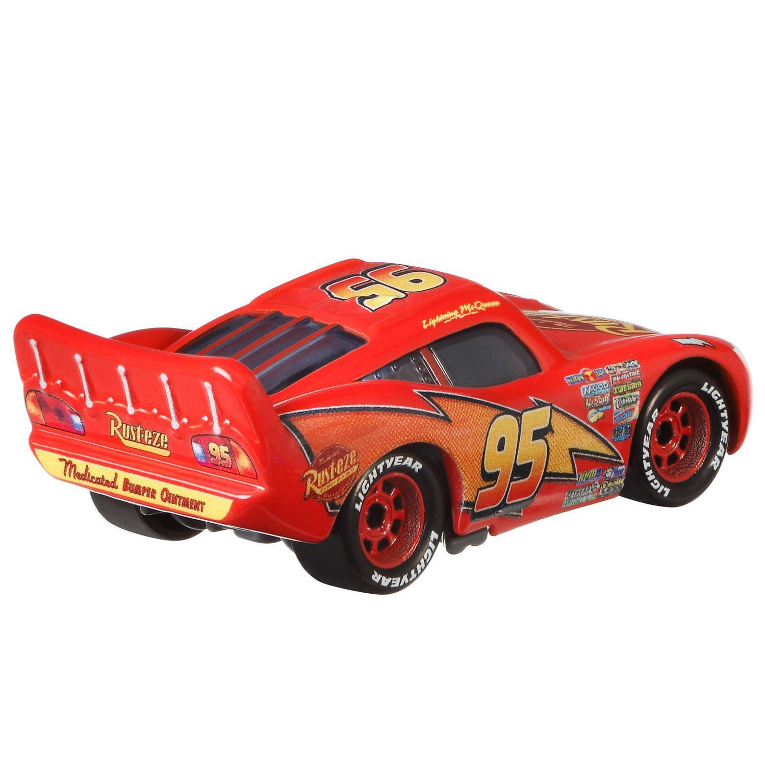 Disney Pixar Cars Lightning McQueen with Sign Vehicle Walmart