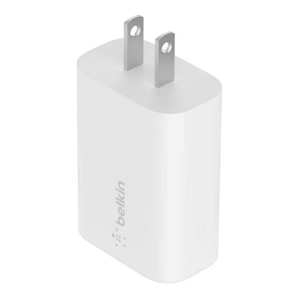 Chargeur Mural 25W USB-C Power Delivery avec PPS Blanc Belkin 25W CHARGER  Blanc 
