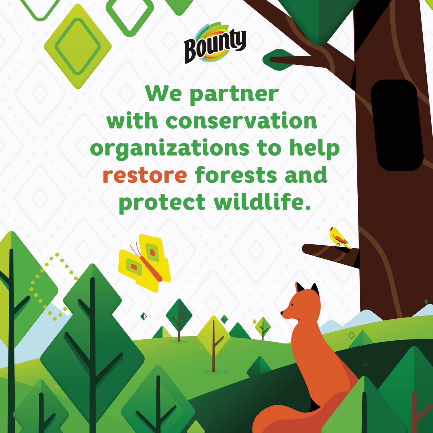 Bounty Paper Napkins, White, 200CT