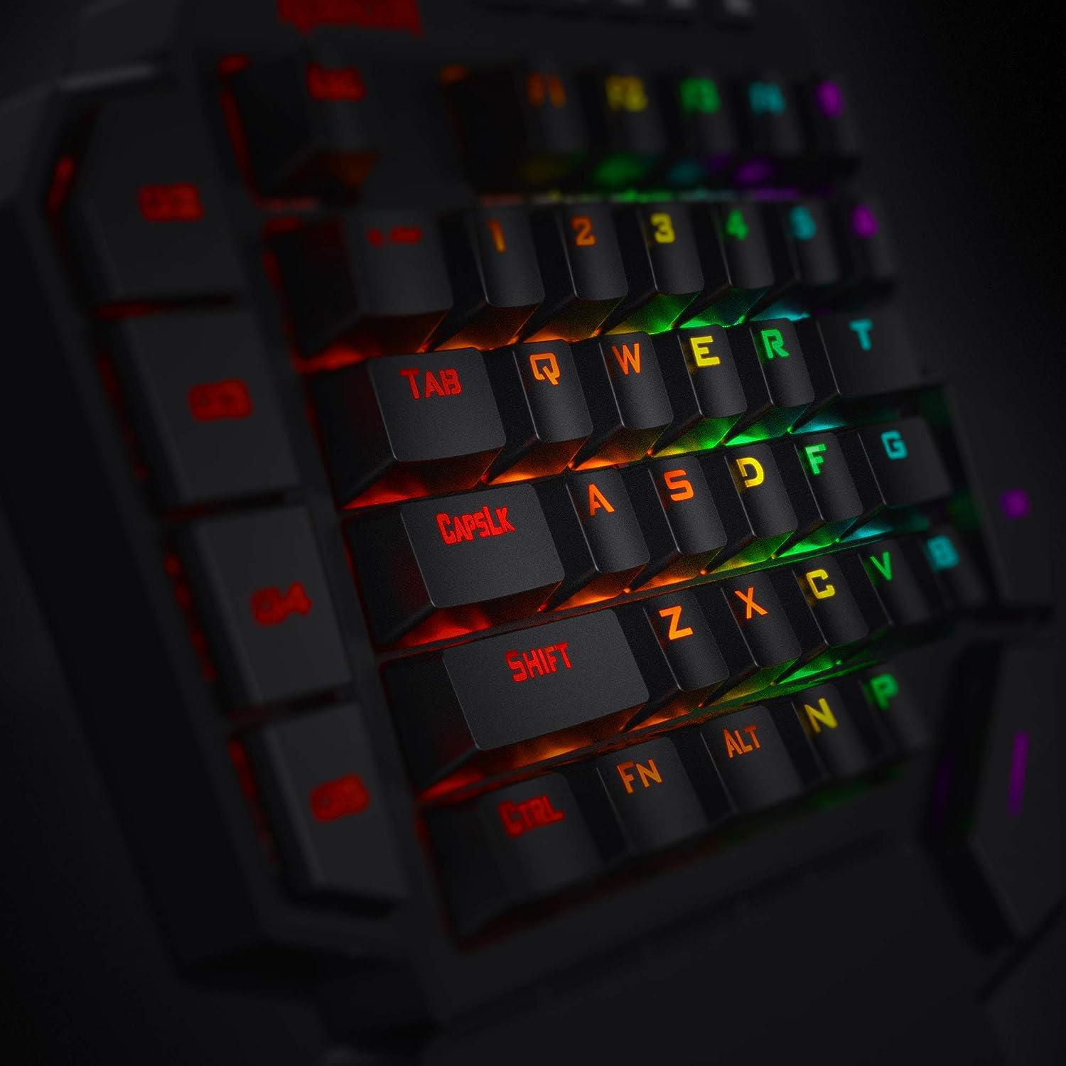 Redragon K585 DITI One-Handed RGB Gaming Keyboard, Mechanical