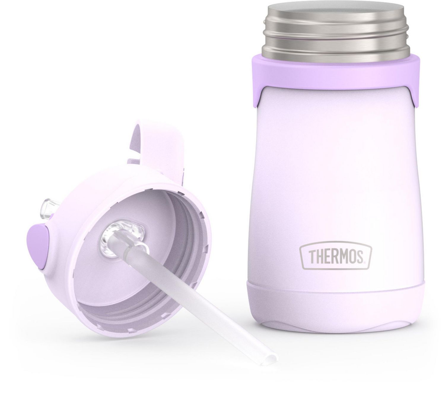  Baby thermos with straw 355 ml flowers - Stainless steel  vacuum insulated bottle - THERMOS - 24.00 € - outdoorové oblečení a  vybavení shop