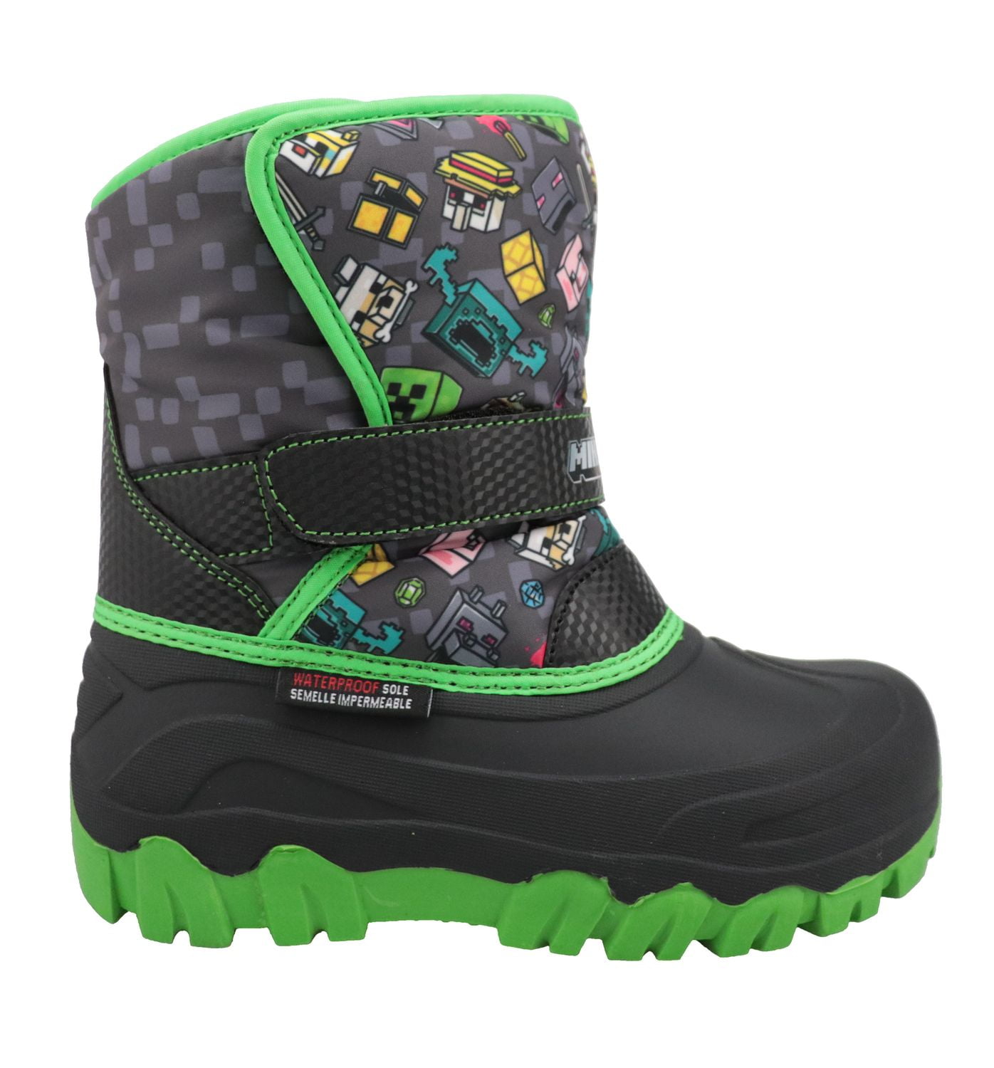 Bottes d'hiver Minecraft  pour garçons. Grandeurs disponibles: 11-3