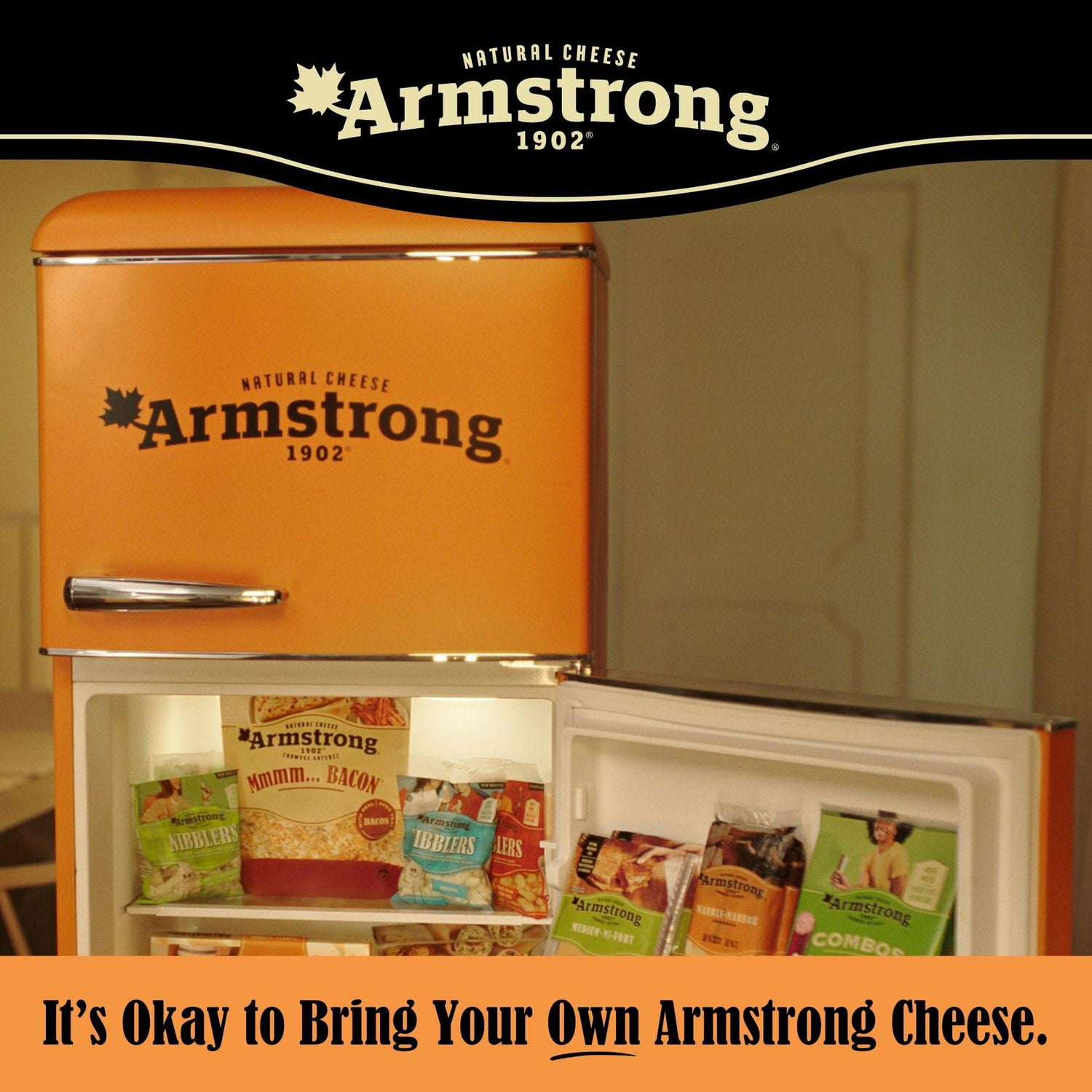 Armstrong Fromage Cheddar léger marbré 600 g