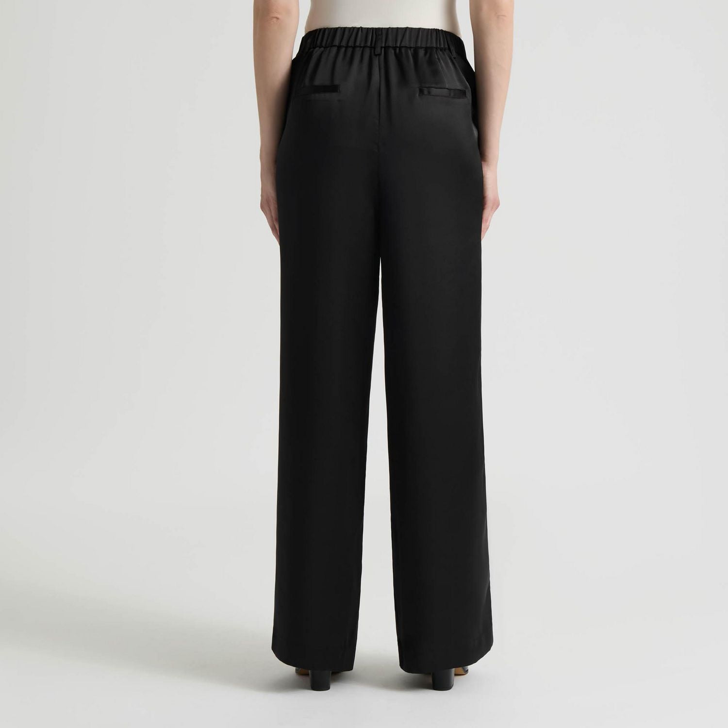 Mexx Women’s Woven Matte Satin Wide Leg Pant, XS-XXL