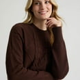 thumbnail image 4 of Mexx Women’s Cable Knit Mock Neck Sweater, 4 of 5