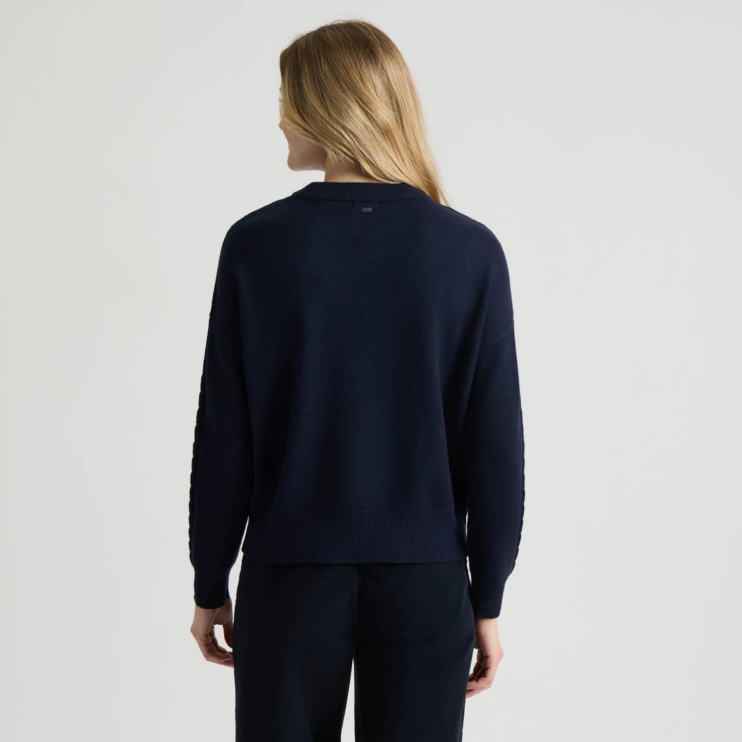 Mexx Femmes Pull à Col Ras du Cou en Câble Mélangé XS-XXL