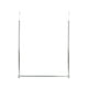 Mainstays Double Hang Closet Rod; Chrome Finish; Holds up to 16 lbs, Item size: 22.4. ~ 38.2 in. x35 in.; Color: Chrome - image 2 of 4