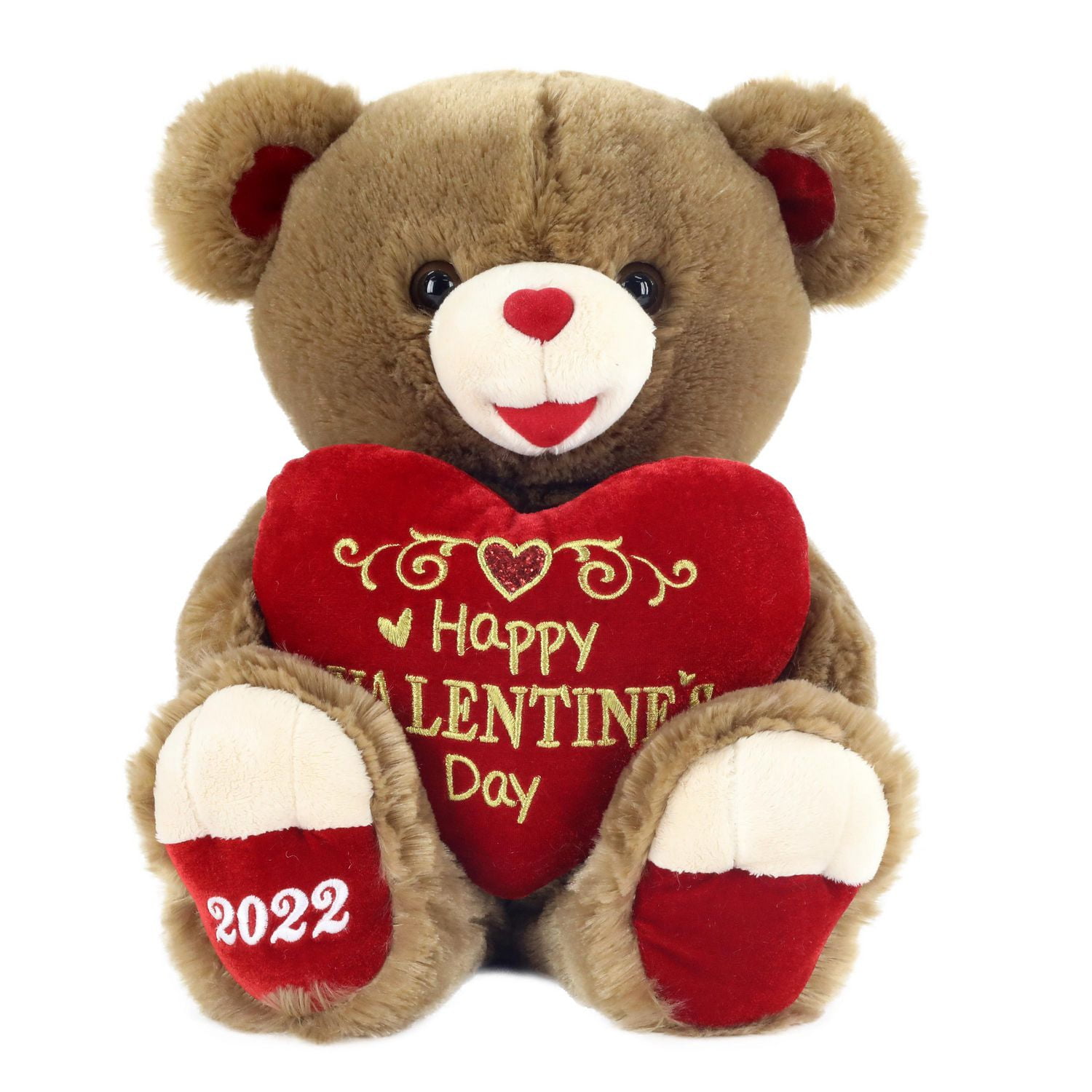 Way To Celebrate Valentine’s Day Sweetheart Teddy Bear 2022, Brown ...