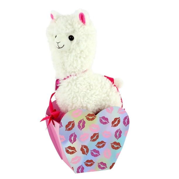 valentine's day llama stuffed animal