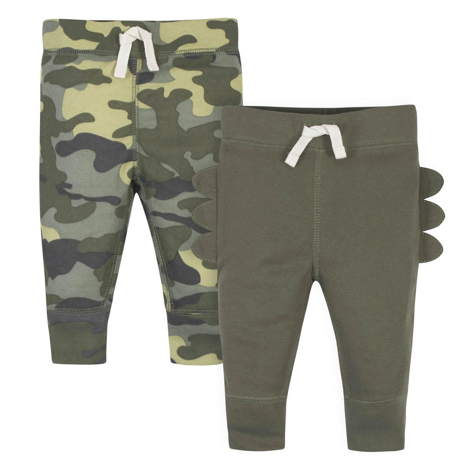 Gerber Petits garçons 2 Pack Dinosaure et Camo - Vert