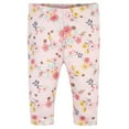 thumbnail image 2 of Gerber® Petites filles Lot de 2 pantalons à fleurs - Rose, 2 of 6