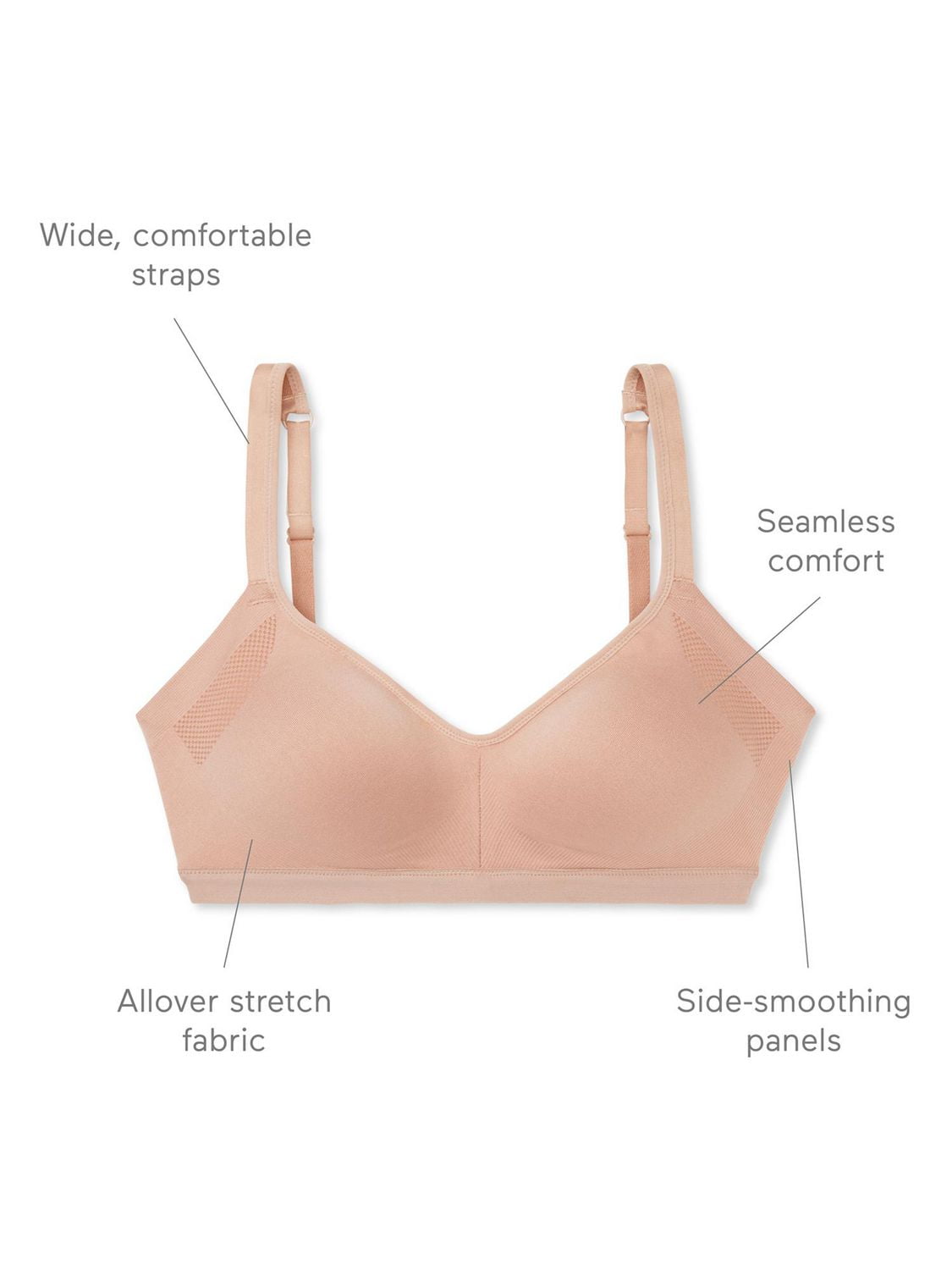 Soutien-gorge confort légèrement doublé et extensible sans coutures Warners® Easy Does It® pour lisser les aisselles Soutien-gorge extensible sans coutures WF
