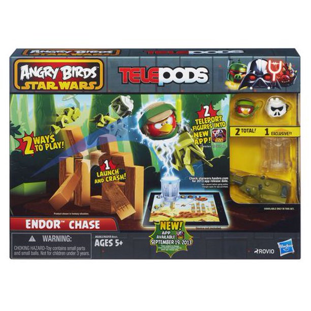 ANGRY BIRDS STAR WARS TELEPODS – Assortiment de véhicules - ENDOR CHASE