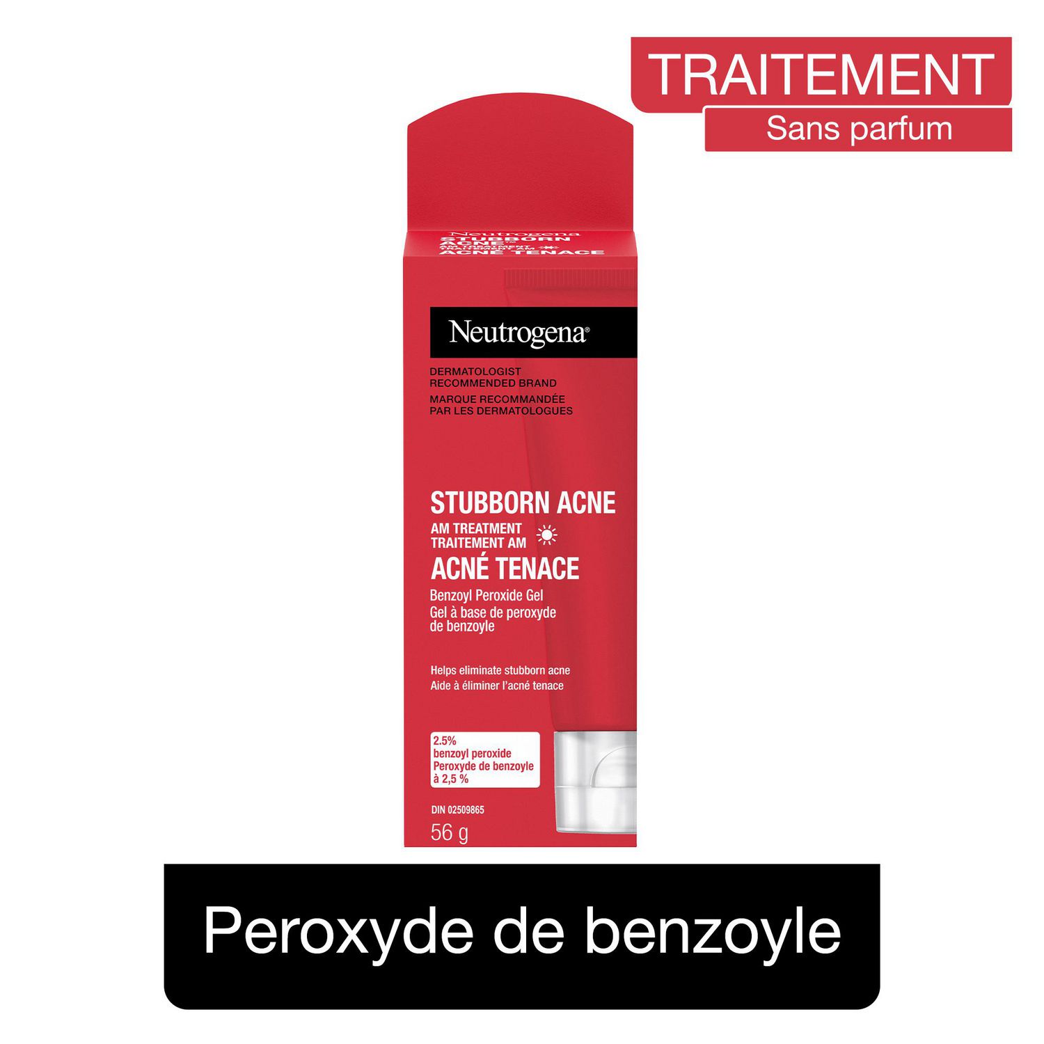 Neutrogena Stubborn AM Acne Treatment - Acne Breakout, Benzoyl