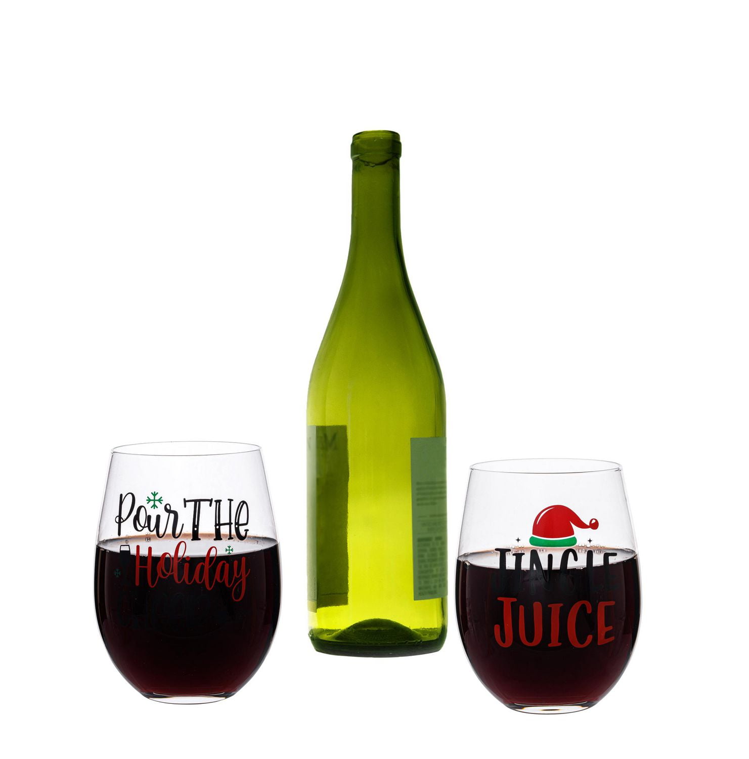 2PK Typo Stemless Wine Glass Walmart