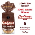 thumbnail image 1 of Gadoua Whole Wheat English Muffins, 1 of 3