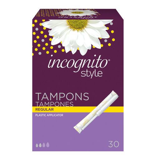 Tampons Incognito® Style† Regular 30 unités