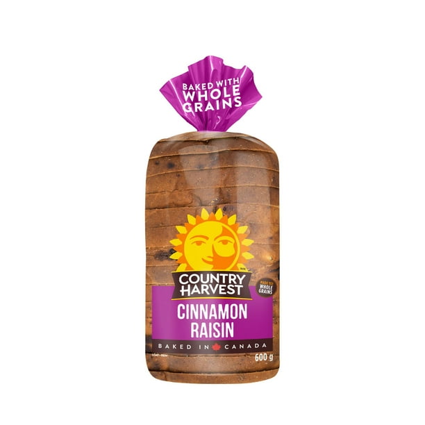 Country Harvest Cinnamon Raisin Bread, 600 g Walmart.ca