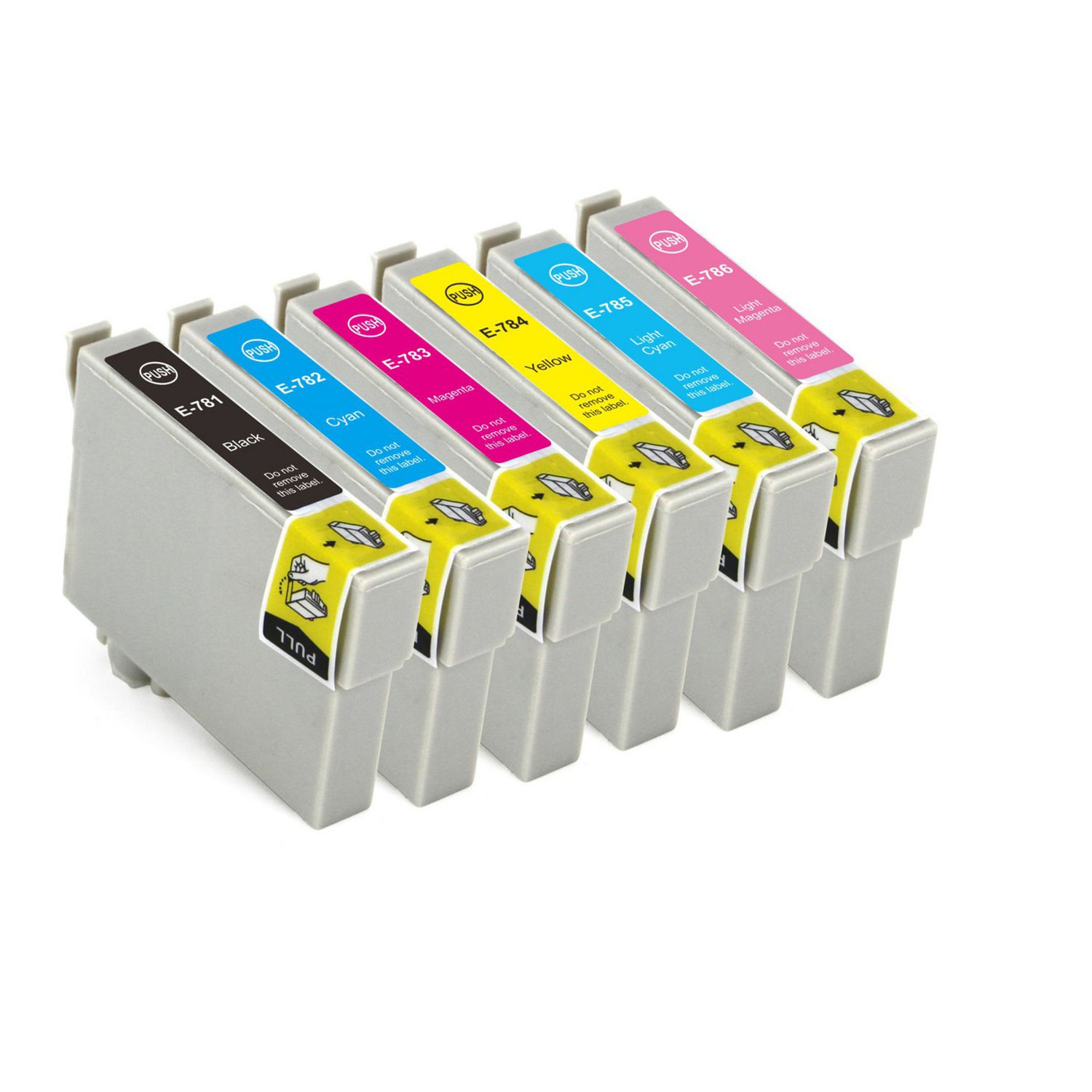 L Ink Compatible Epson 78 Ink Cartridge Set Bk C Lc Lm M Yt078 T078120 T078220 7467