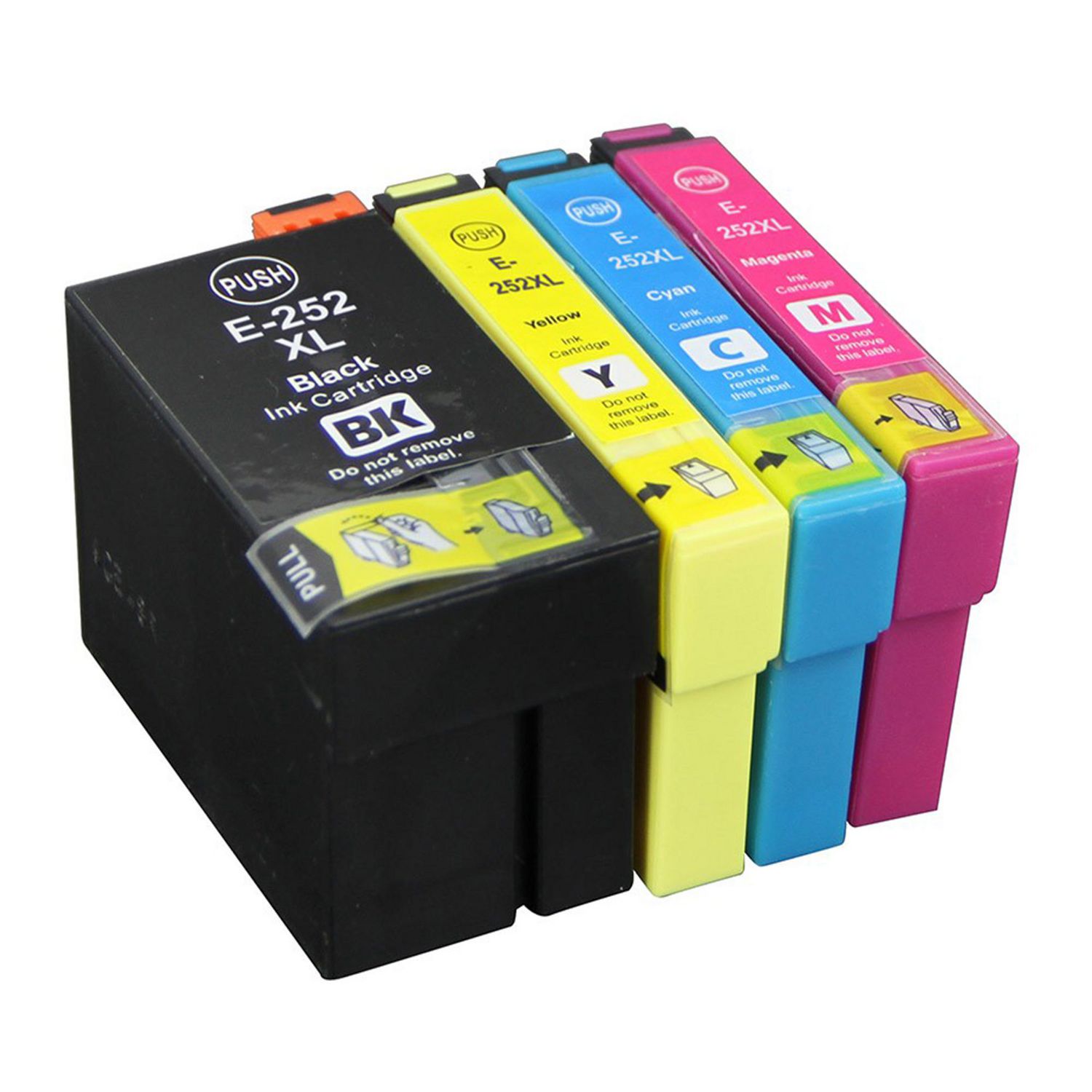Link Compatible Epson 252XL Ink Cartridge Set (BK, C, M, Y)(T252XL120