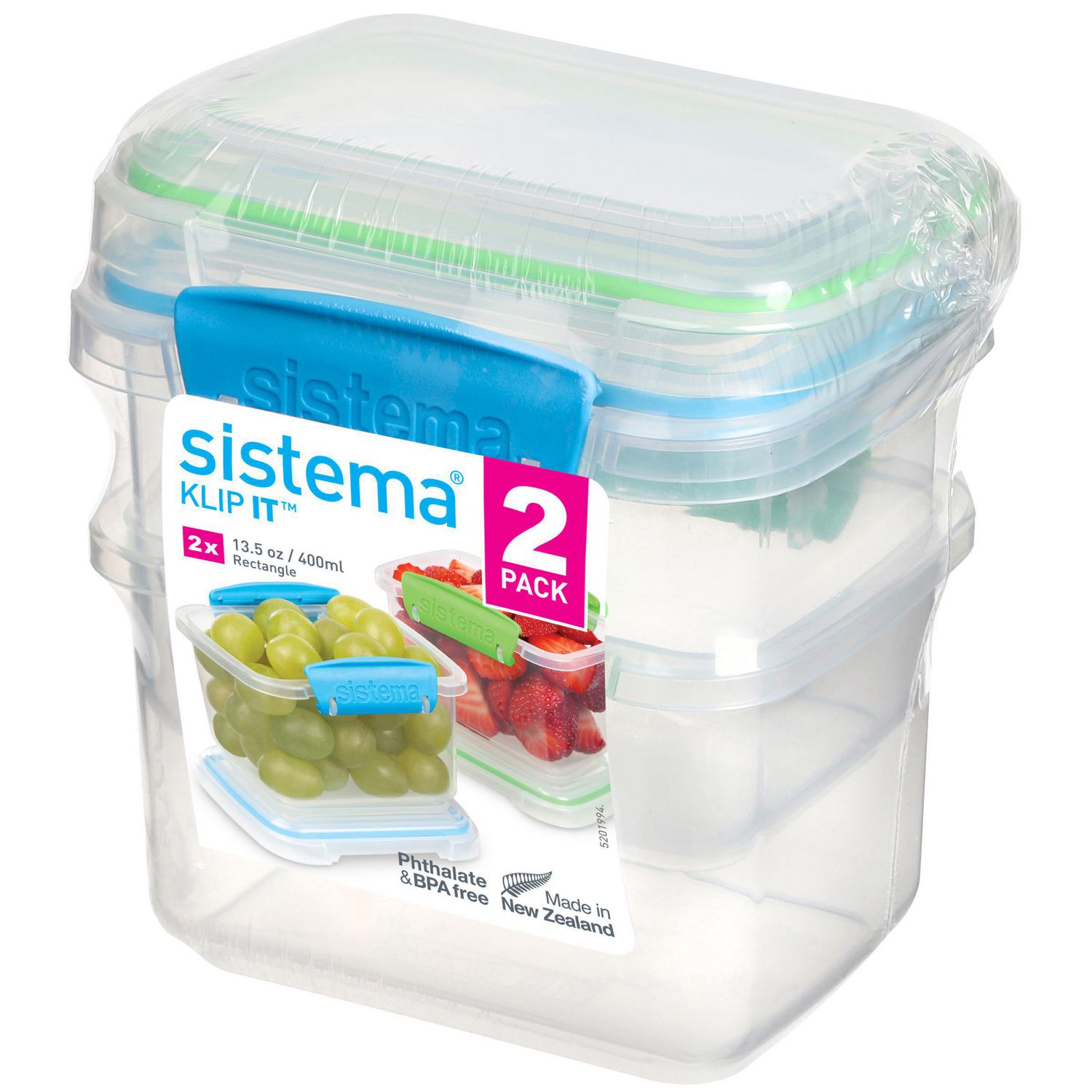 Sistema Klip It Cereal Container 142 Oz Clear Blue ( 4 Pack )