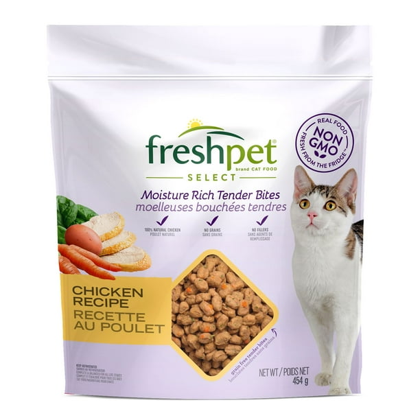 Freshpet Select Roasted Meals Tender Chicken Recipe Cat Food 454 G