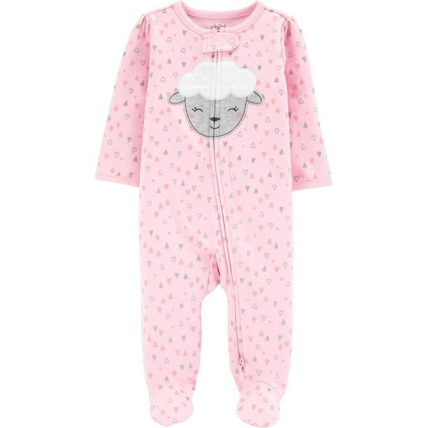 Tenue avec pyjama-grenouillère pour nouveau-née fille Child of Mine made by Carter’s – l' agnelage