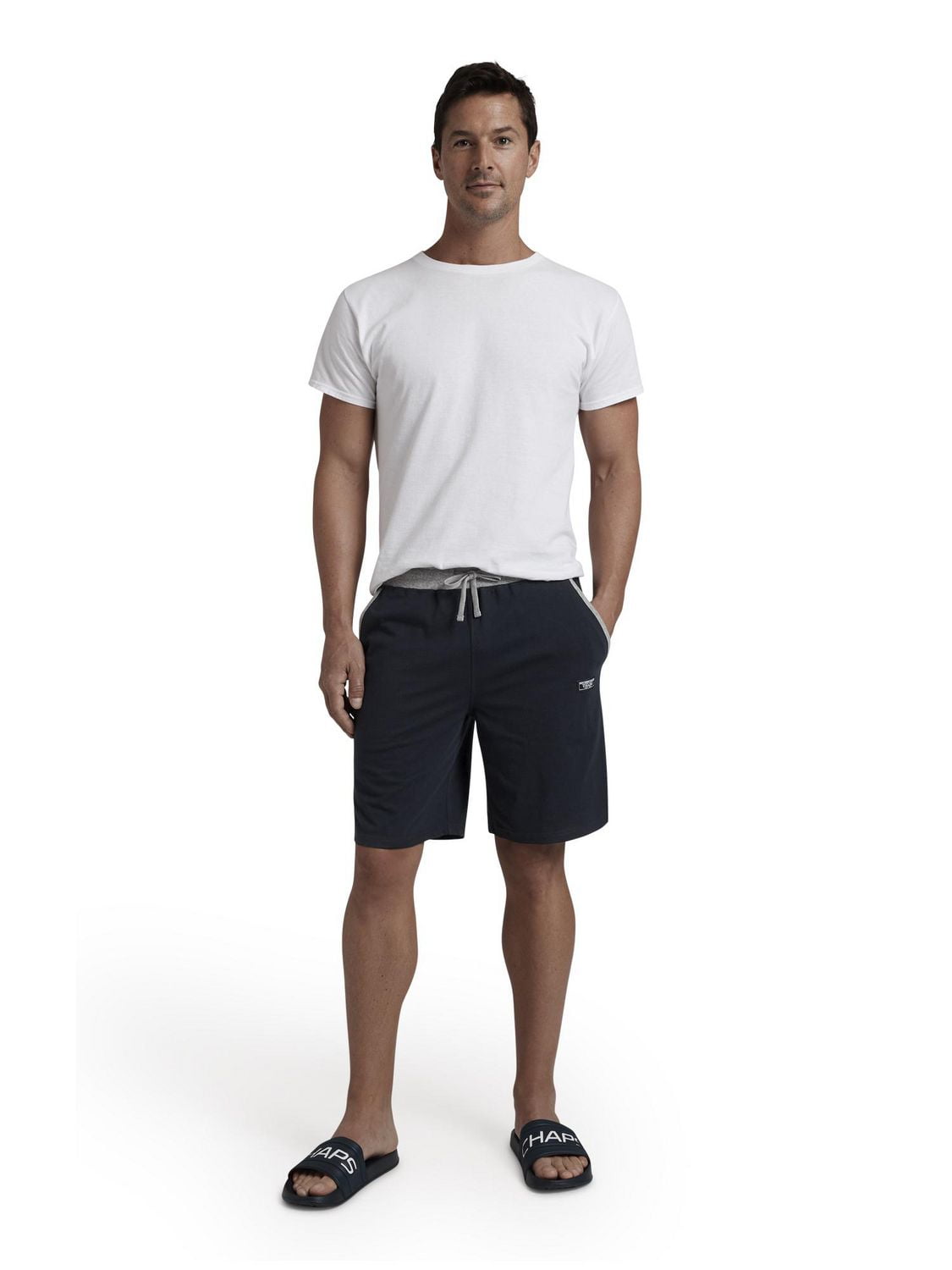 Lot de 2 shorts de détente de nuit en jersey avec poches pour hommes Chaps