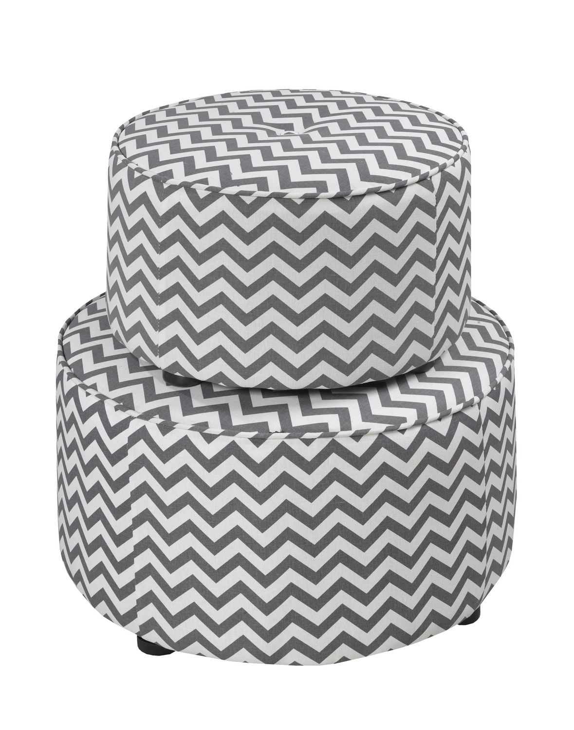 K LIVING 608201GR Tegan Set of 2 Ottomans in Grey Walmart Canada