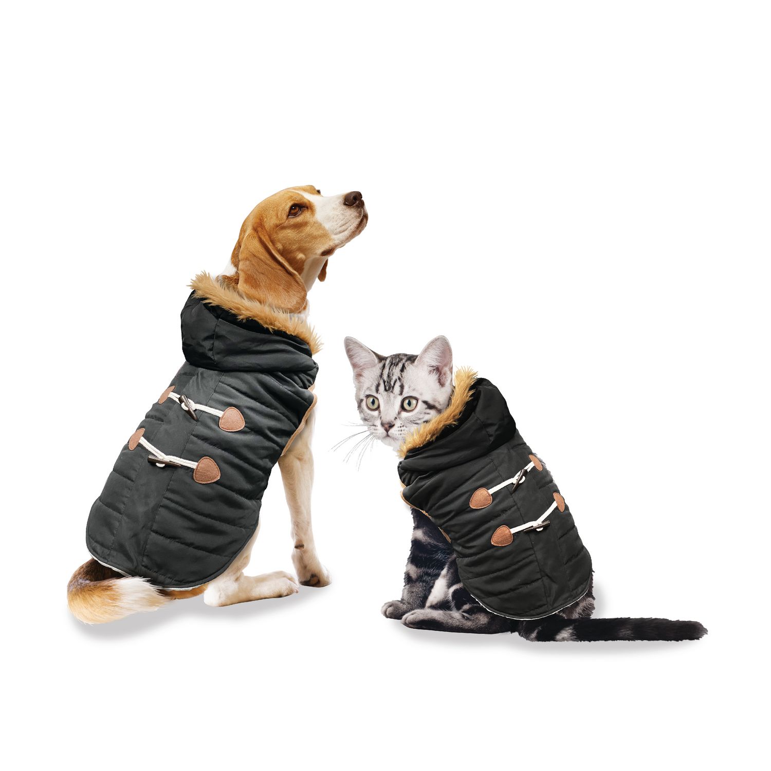 Holiday Time Vêtements pour chiens : Veste à capuche pour l