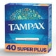 Tampons Tampax applicateur en carton, super plus, embout facile à saisir, jupette anti-fuites LeakGuard, non parfumés 40 tampons – image 1 sur 9