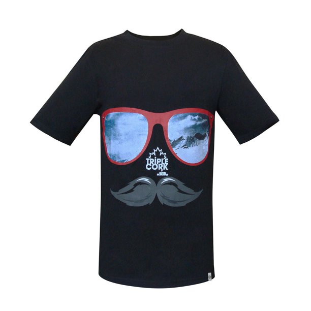 TRIPLE CORK par MARK McMORRIS Tee-shirt graphique pour garçons imprimé “Moustache”