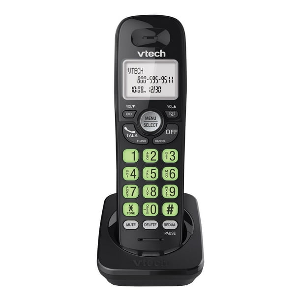 VTech 2 Handset DECT 6.0 Cordless Answering System with Caller ID/Call  Waiting, CS6224-21 (Black), CS6224-21 