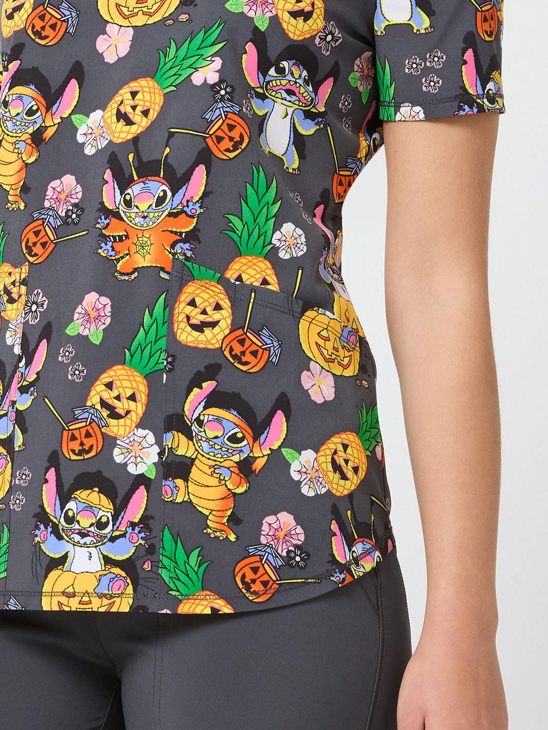 Haut pour femmes de la collection mode Scrubstar, imprimé Tropical Terror, tailles XS à 3XL