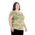 thumbnail image 2 of George Plus Women's Short Sleeve V-Neckline Tee, 2 of 6