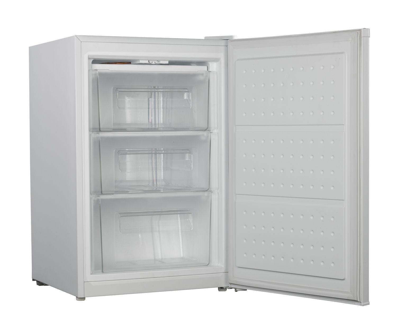 Galanz Upright Freezer Single Door Fridge with Mechanical Temperature Control 3.1 Cu.Ft White 