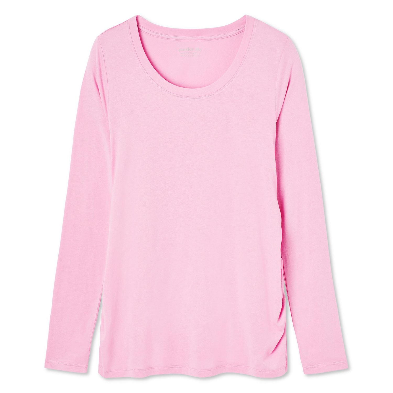 Paisley Sky Maternity Long Sleeve Crew Neck Tee