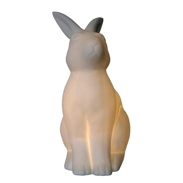 Lampe de table Simple Designs en porcelaine en forme de lapin