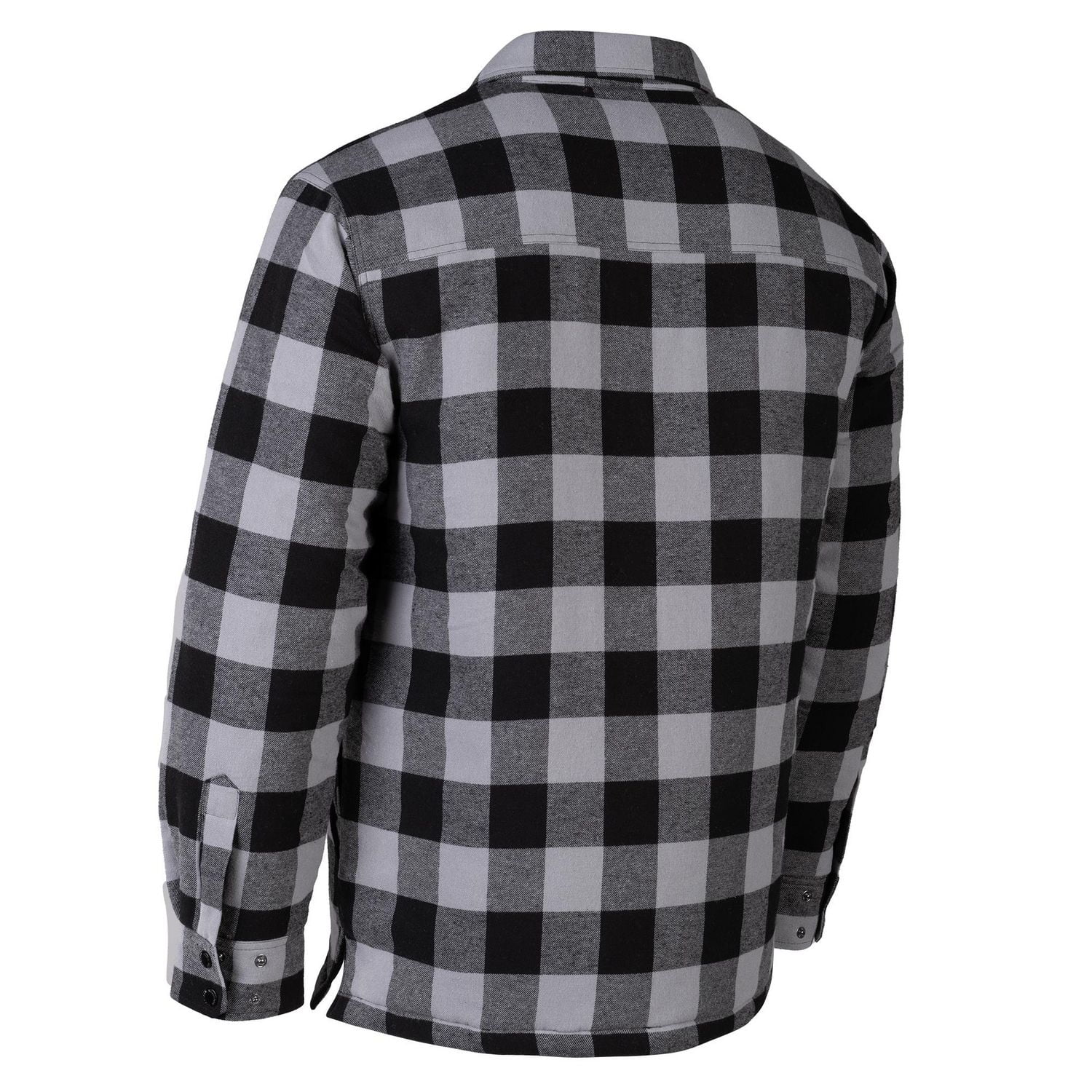 Veste chemise en flanelle noire doublée de matelassage Workload, tailles M à 2X