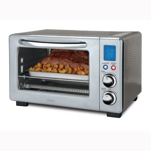 Oster 6-Slice Digital Countertop Oven with Convection - Stainless Steel ...