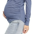 thumbnail image 4 of Paisley Sky Maternity Long Sleeve Snap Henley Top, 4 of 6